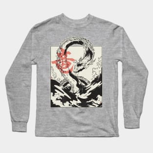 Japan Art Manga Sea Dragon Long Sleeve T-Shirt